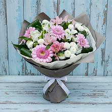 Букет цветов из:  Герберы, Альстромерии и Хризантемы в Чинаре