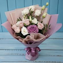 Букет цветов из:  Розы и Лизиантусы в Чинаре
