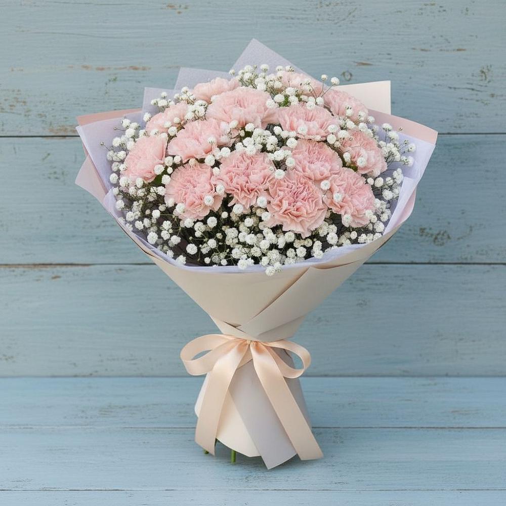 Букет цветов из: Гвоздики в Чинаре