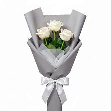 Букет 3 белые розы #REPLACE_PRED# Чинаре