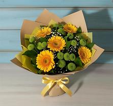 Букет цветов из:  Герберы и Хризантемы #REPLACE_PRED# Чинаре