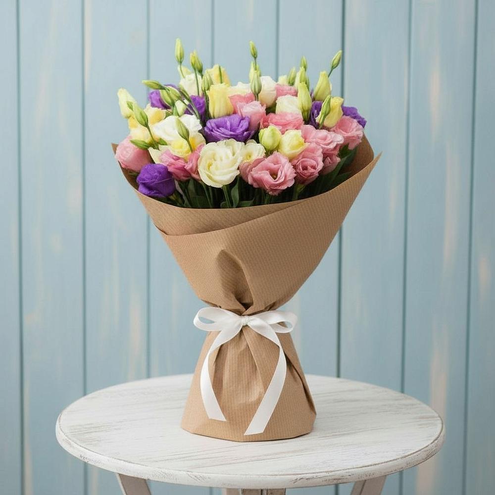 Букет цветов из: Лизиантусы в Чинаре