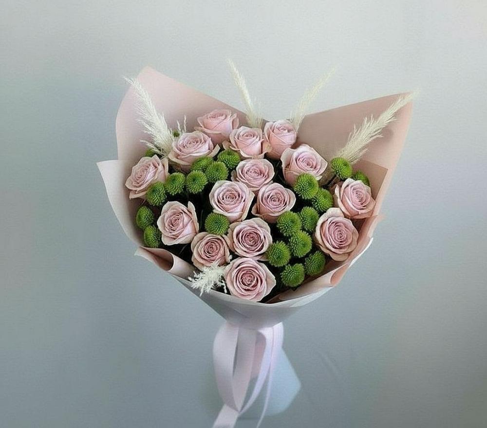 Букет цветов из: Розы и Хризантемы в Чинаре