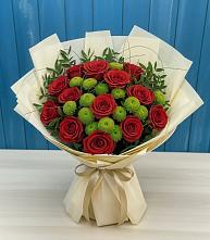 Букет цветов из:  Розы и Хризантемы #REPLACE_PRED# Чинаре