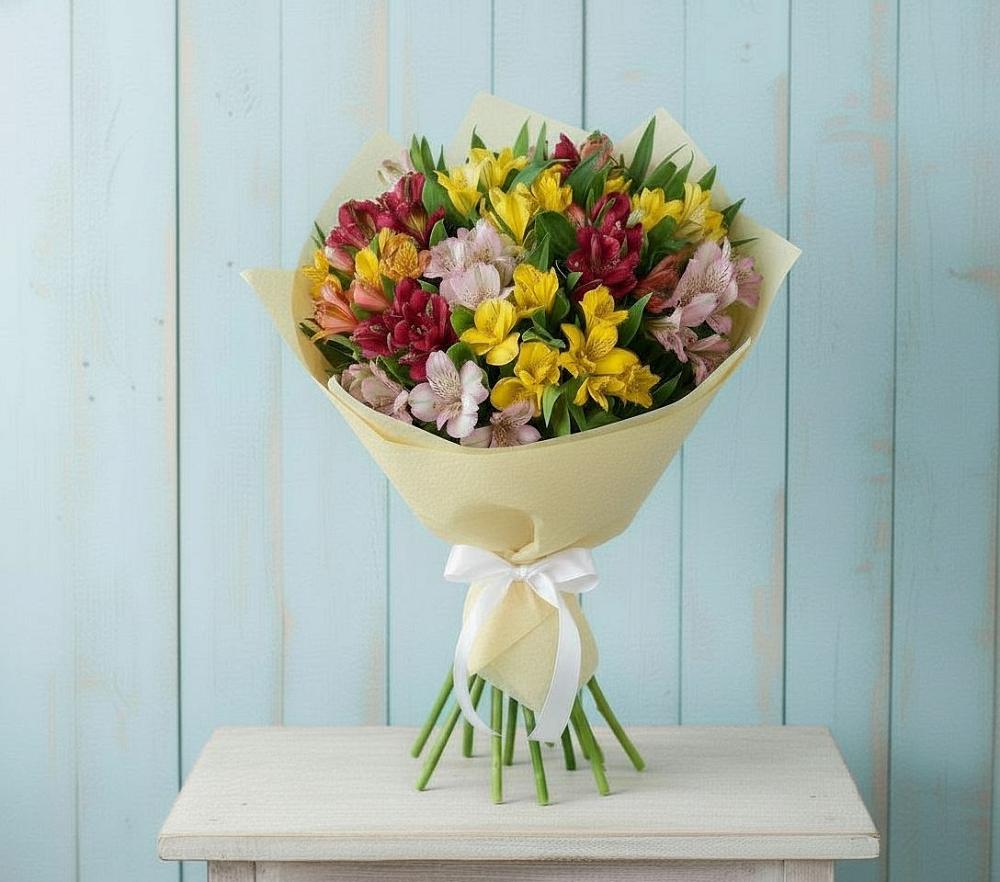 Букет цветов из: Альстромерии в Чинаре