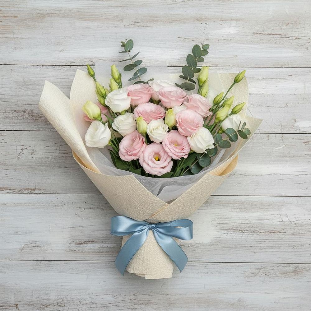 Букет цветов из: Лизиантусы в Чинаре